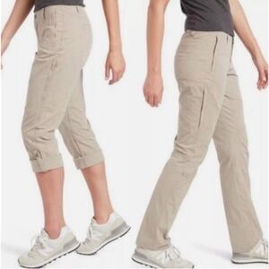 KUHL Legendary Spire Roll Up Convertible Utility Womens Cargo Pants 8 Short